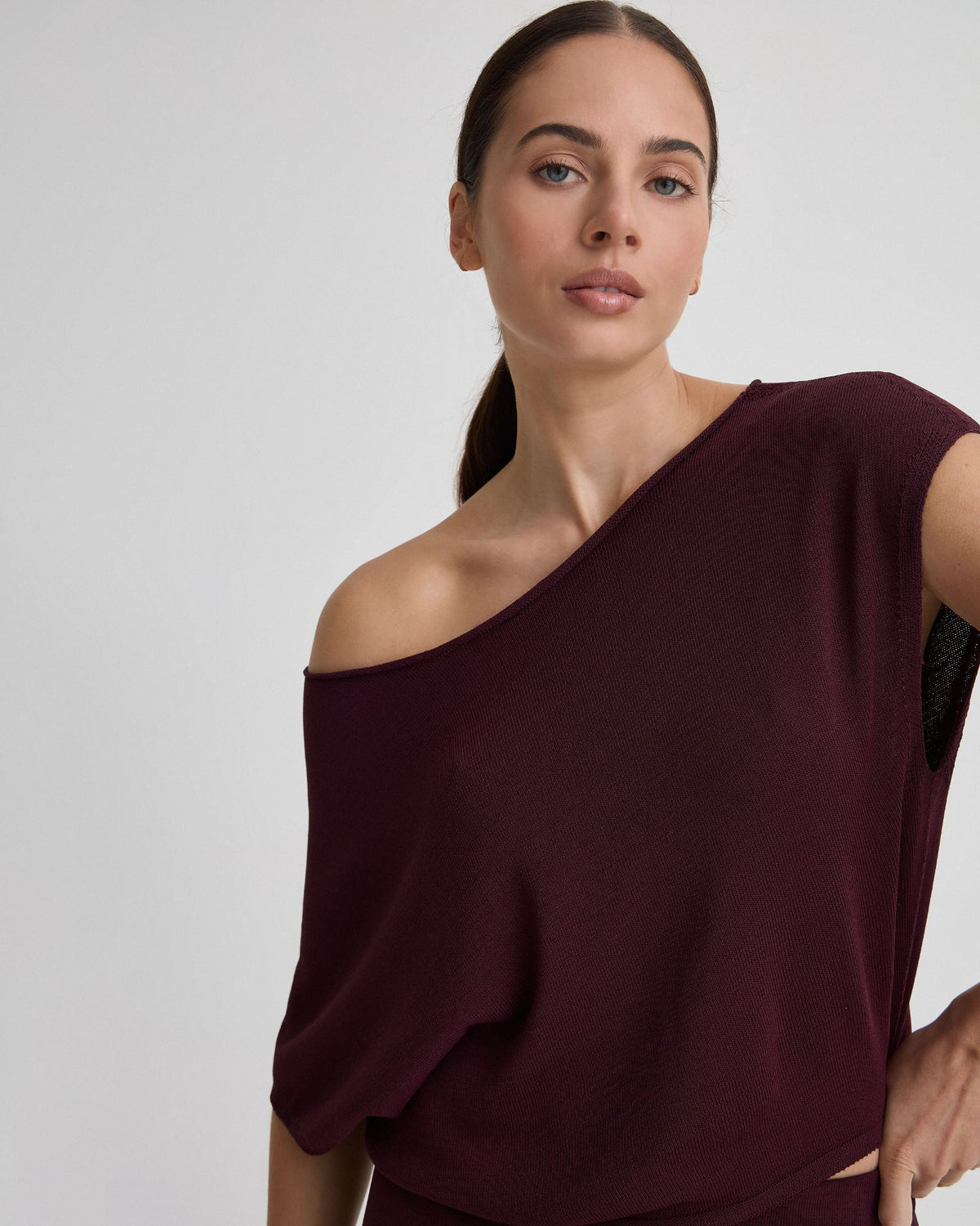Jaya Knitted Drape Top WOMENS KNITWEAR