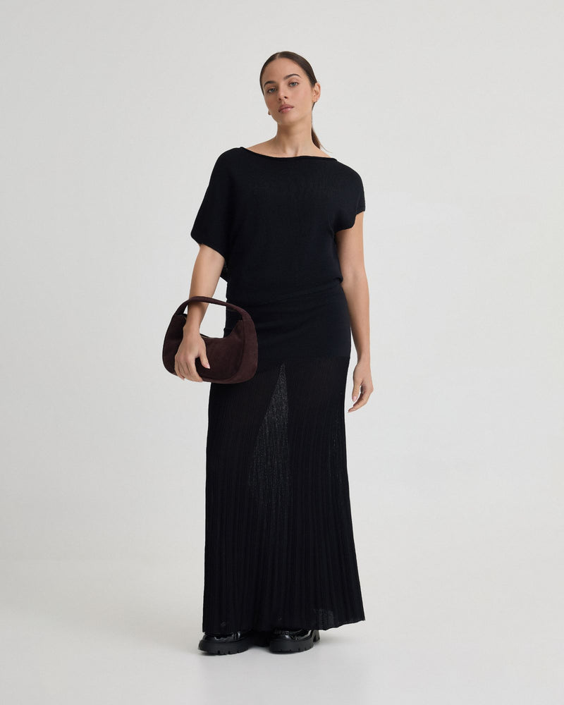 Jaya Knitted Drape Top WOMENS KNITWEAR