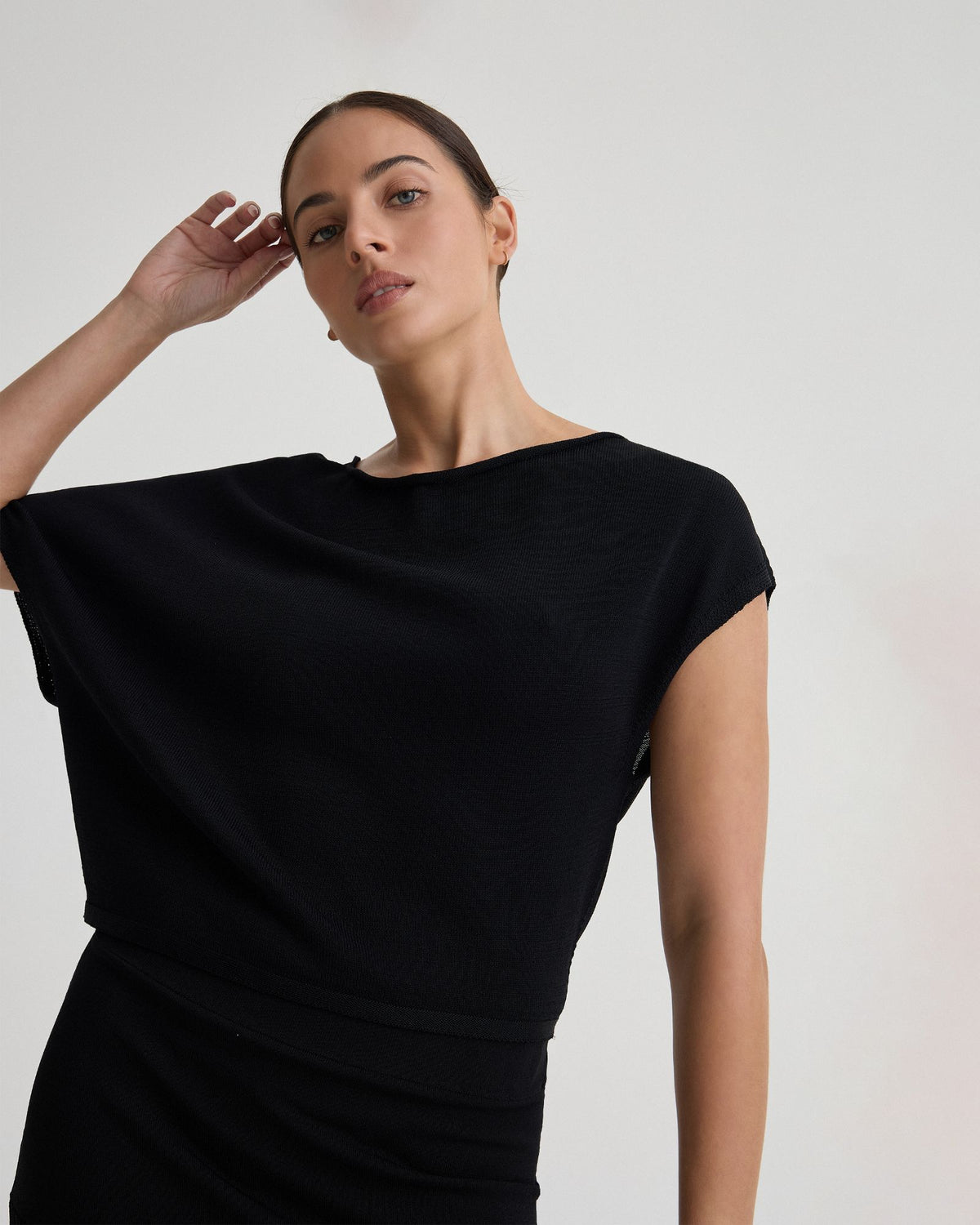 Jaya Knitted Drape Top WOMENS KNITWEAR