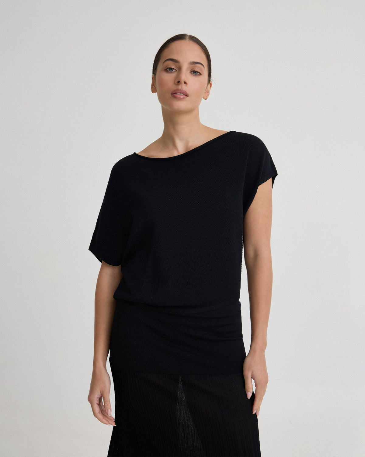 Jaya Knitted Drape Top WOMENS KNITWEAR