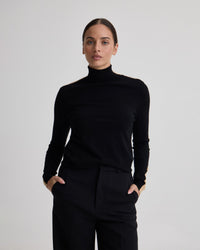 Ela Contrast Panel Turtle Neck - Available ~ 1-2 weeks WOMENS KNITWEAR