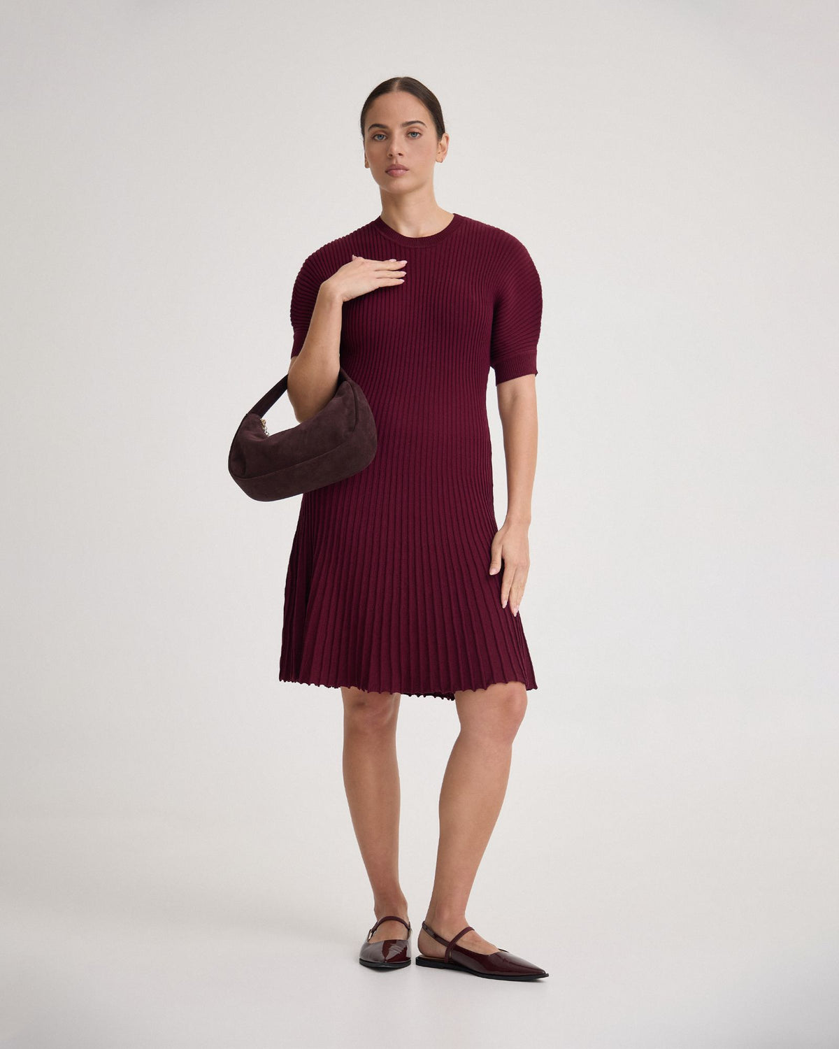 Florence Knitted Pleat Dress Oxford Shop Florence Knitted Pleat Dress Oxford Shop
