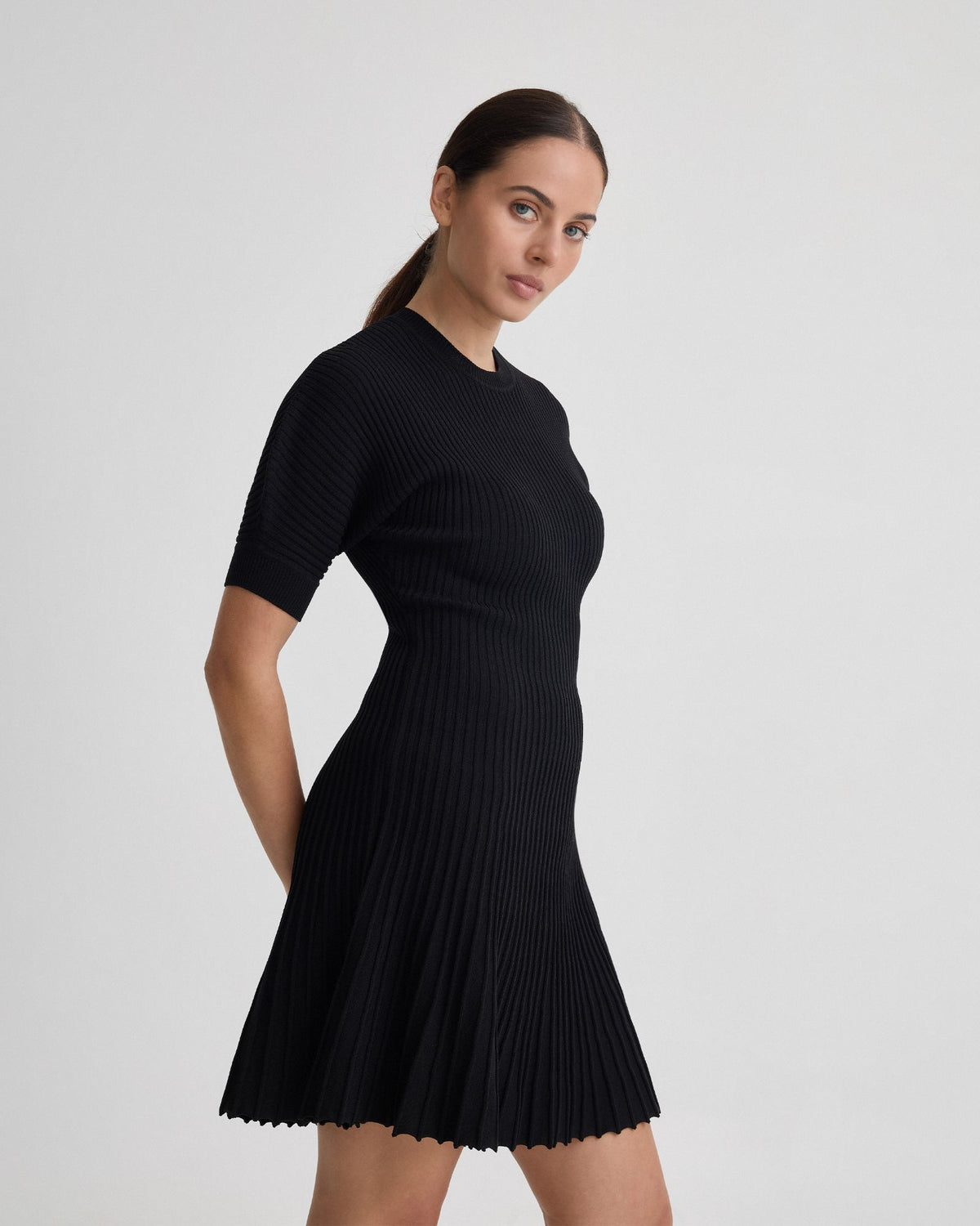 Florence Knitted Pleat Dress Oxford Shop Florence Knitted Pleat Dress Oxford Shop