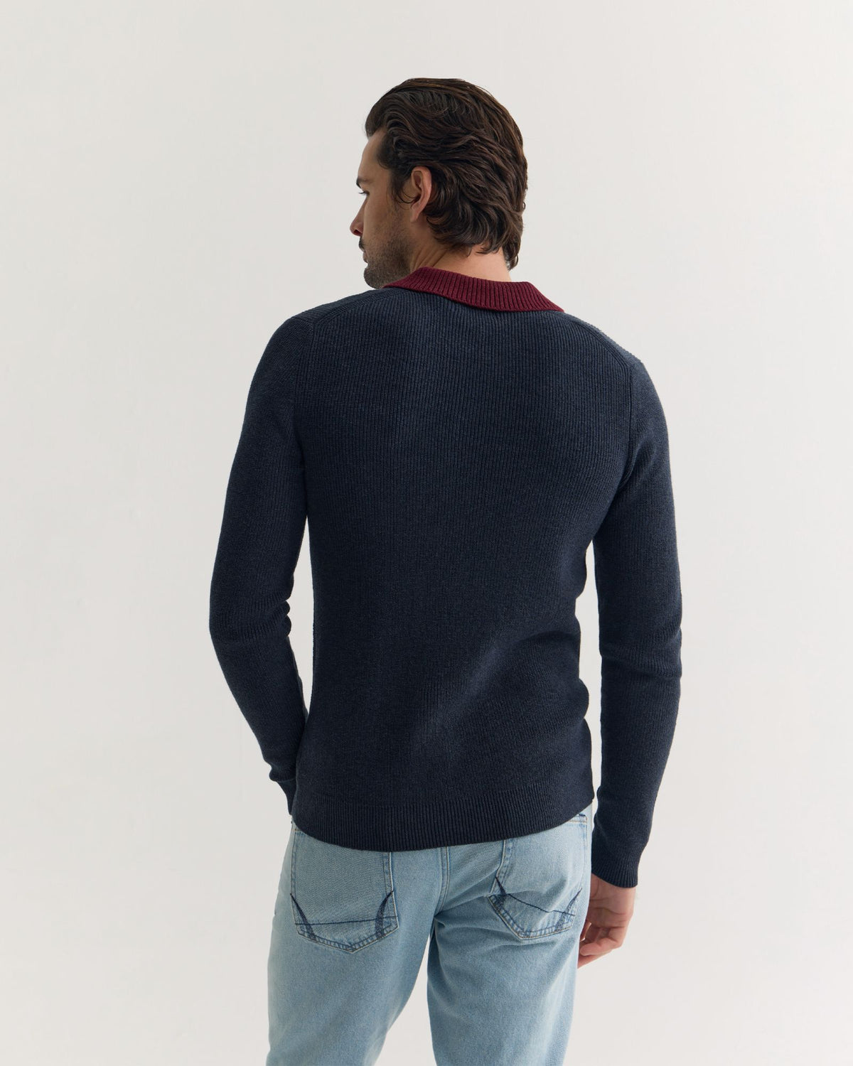 Sam Contrast Collar Knit MENS KNITWEAR