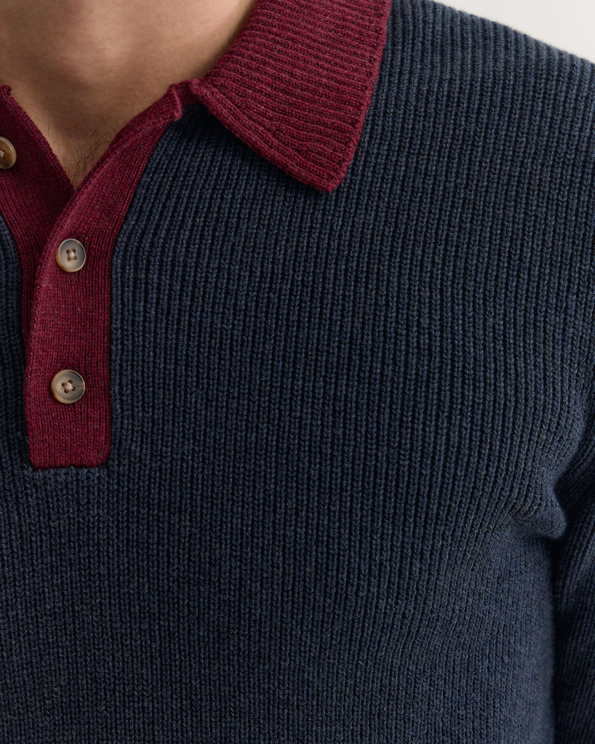 Sam Contrast Collar Knit MENS KNITWEAR