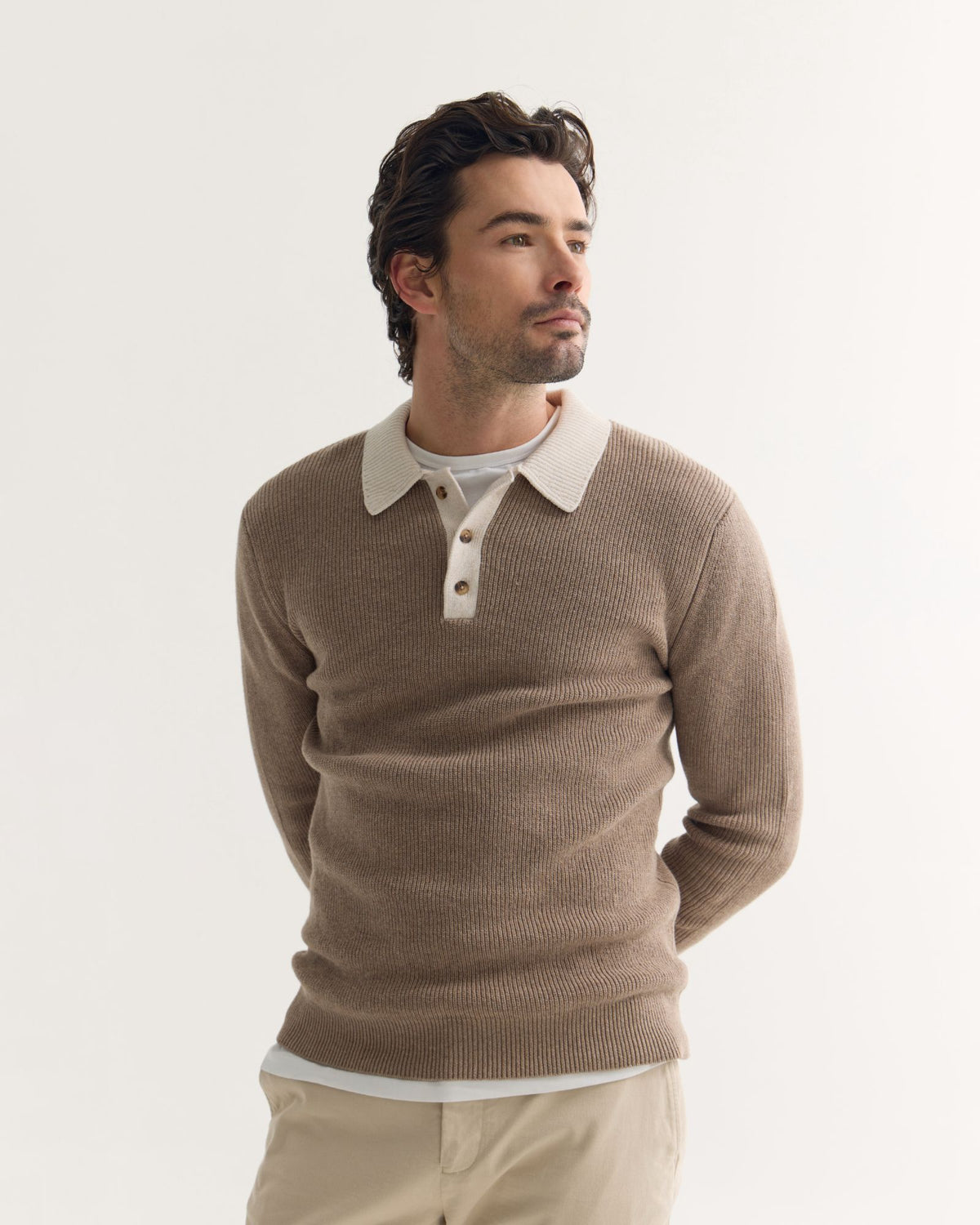 Sam Contrast Collar Knit MENS KNITWEAR