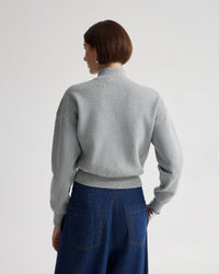 Victoria Crop Zip Neck Knit WOMENS KNITWEAR