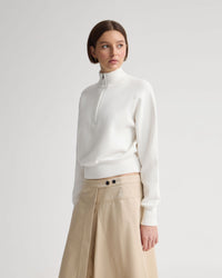 Victoria Crop Zip Neck Knit WOMENS KNITWEAR