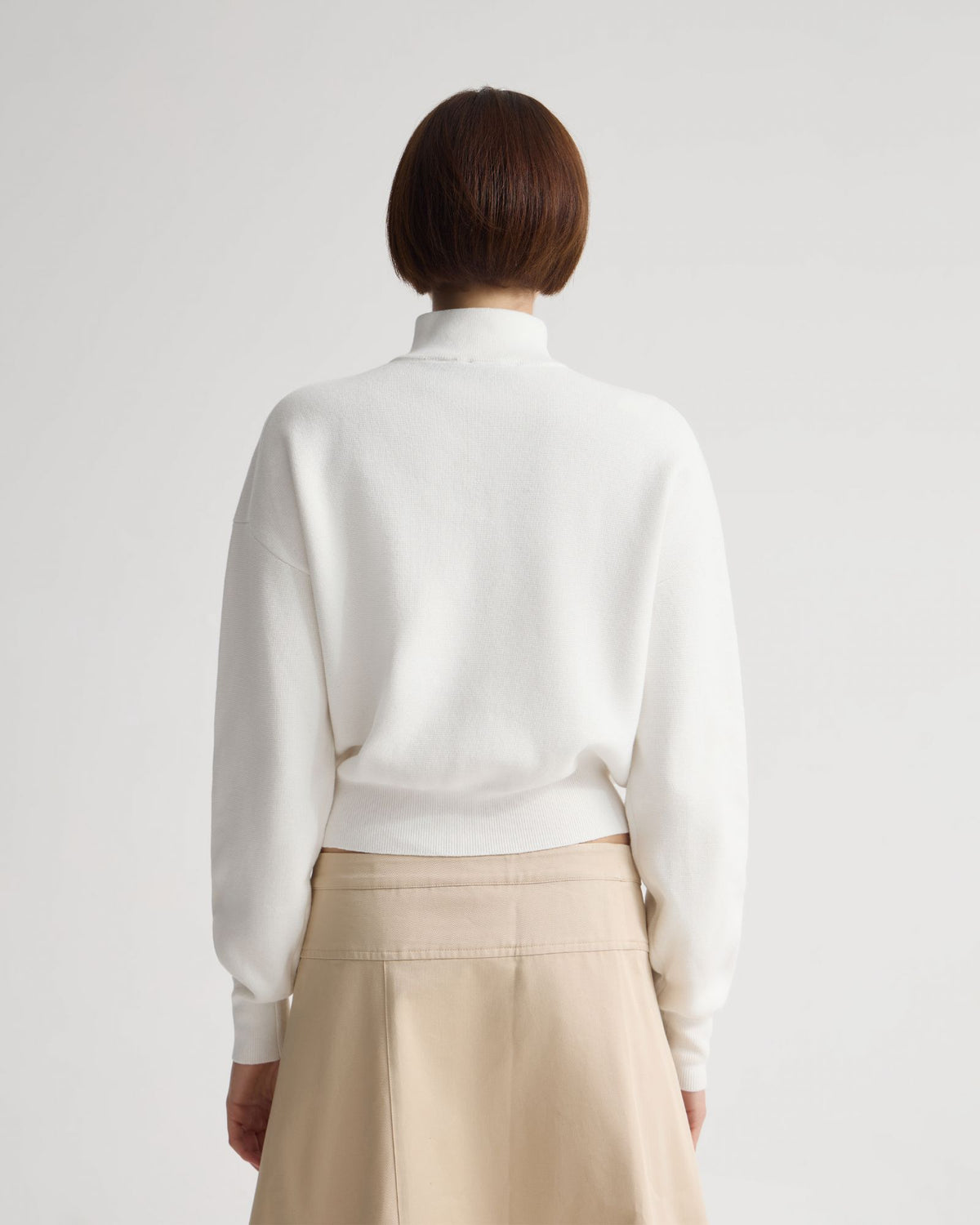 Victoria Crop Zip Neck Knit WOMENS KNITWEAR