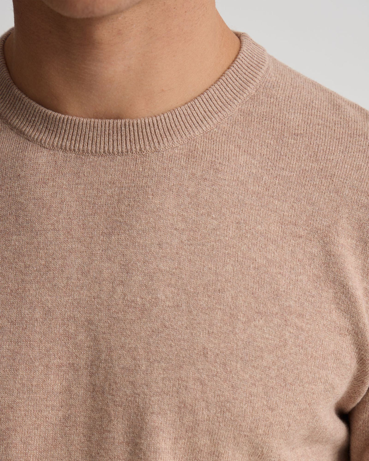 Cotton Cashmere Crew Neck Knit MENS KNITWEAR