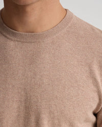 Cotton Cashmere Crew Neck Knit MENS KNITWEAR