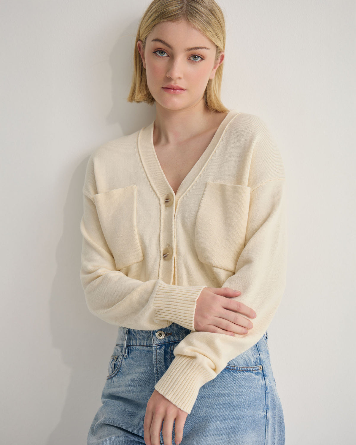 Sarah Cotton Cardigan WOMENS KNITWEAR