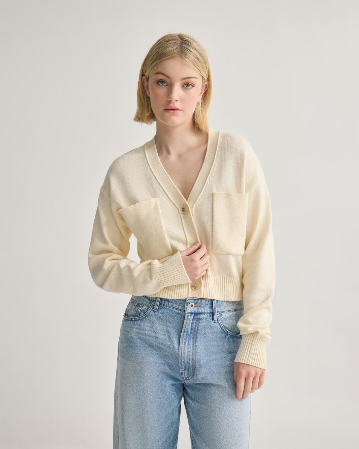 Sarah Cotton Cardigan WOMENS KNITWEAR