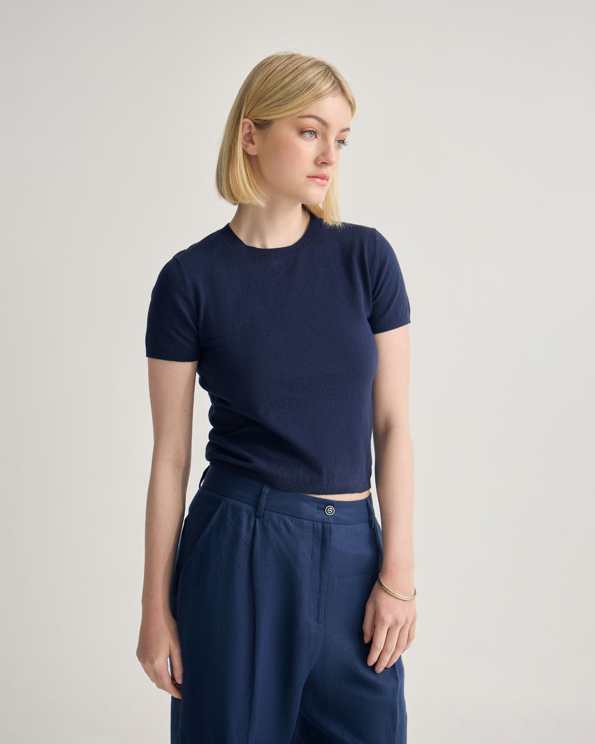 Olivia Crop Cashmere Knit WOMENS KNITWEAR