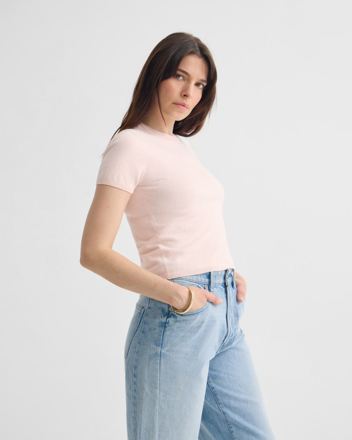 Olivia Crop Cashmere Knit WOMENS KNITWEAR