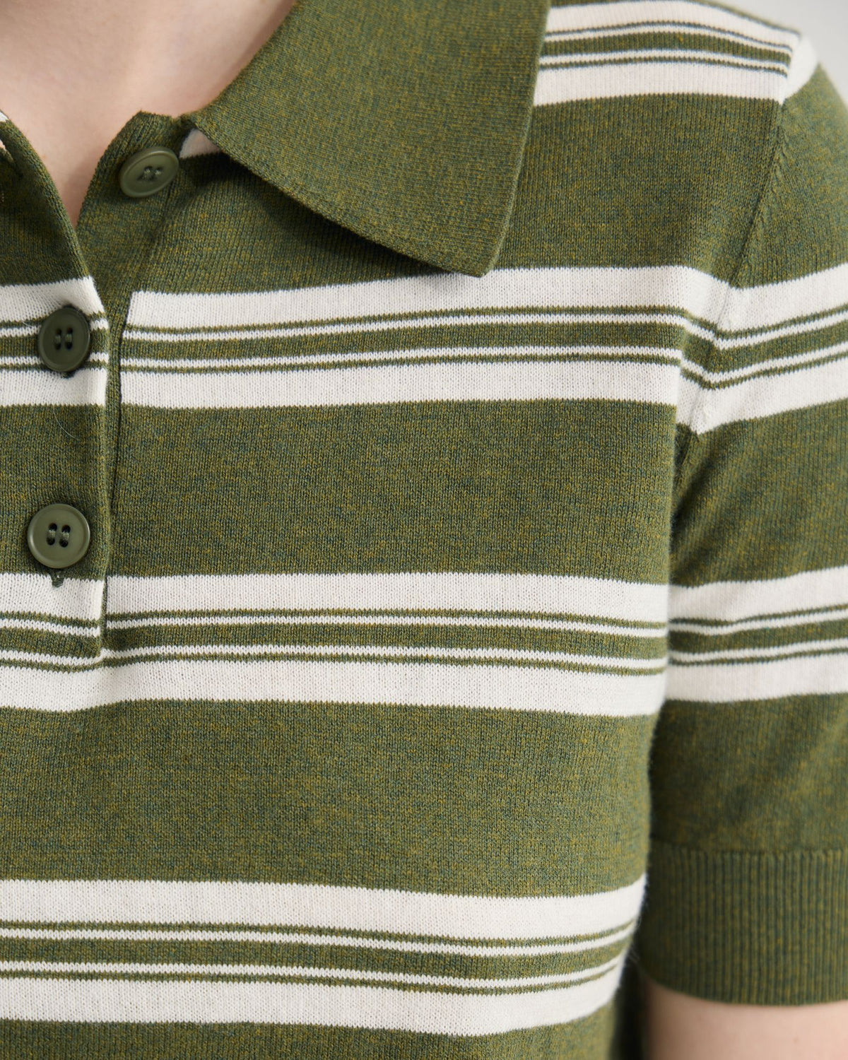 Camille Knitted Polo Striped WOMENS KNITWEAR