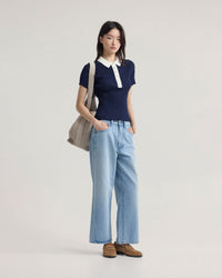 Monique Rib Polo Knit WOMENS KNITWEAR