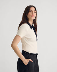 Monique Rib Polo Knit WOMENS KNITWEAR