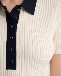 Monique Rib Polo Knit WOMENS KNITWEAR