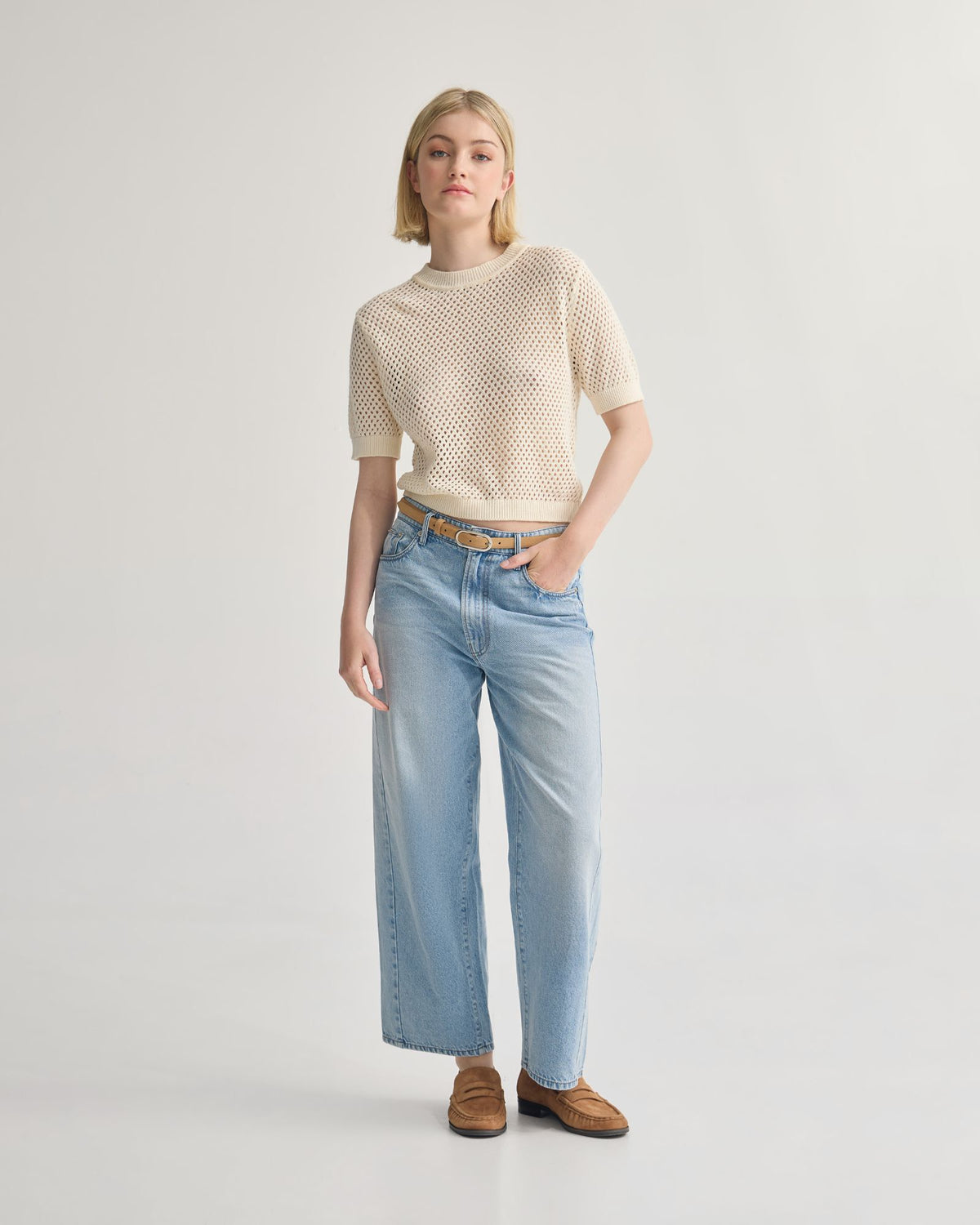 Luna Cotton Knit Top WOMENS KNITWEAR