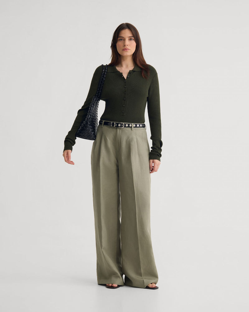 Onyx Ribbed Bodysuit WOMENS KNITWEAR