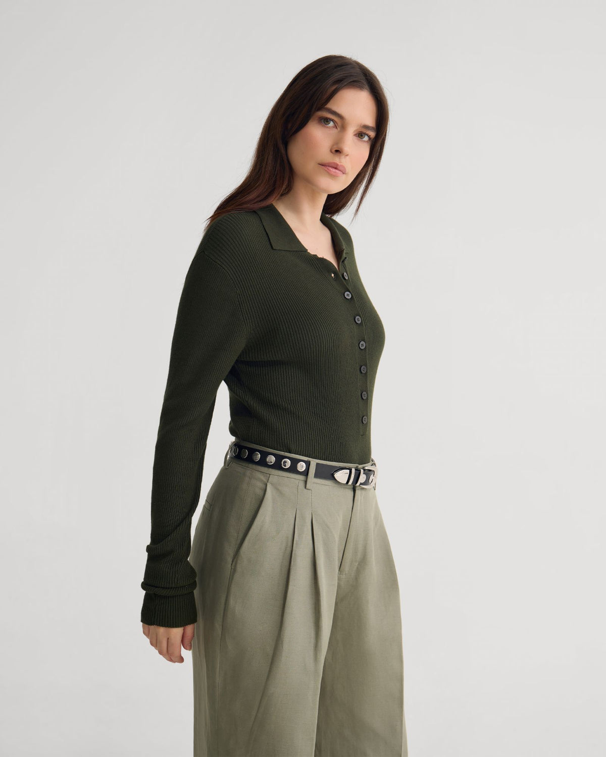 Onyx Ribbed Bodysuit WOMENS KNITWEAR