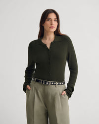 Onyx Ribbed Bodysuit WOMENS KNITWEAR