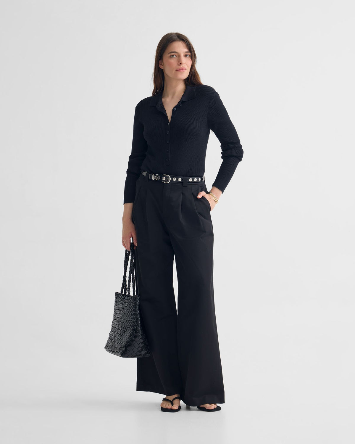 Onyx Ribbed Bodysuit WOMENS KNITWEAR