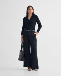 Onyx Ribbed Bodysuit WOMENS KNITWEAR