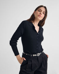 Onyx Ribbed Bodysuit WOMENS KNITWEAR