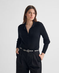 Onyx Ribbed Bodysuit WOMENS KNITWEAR