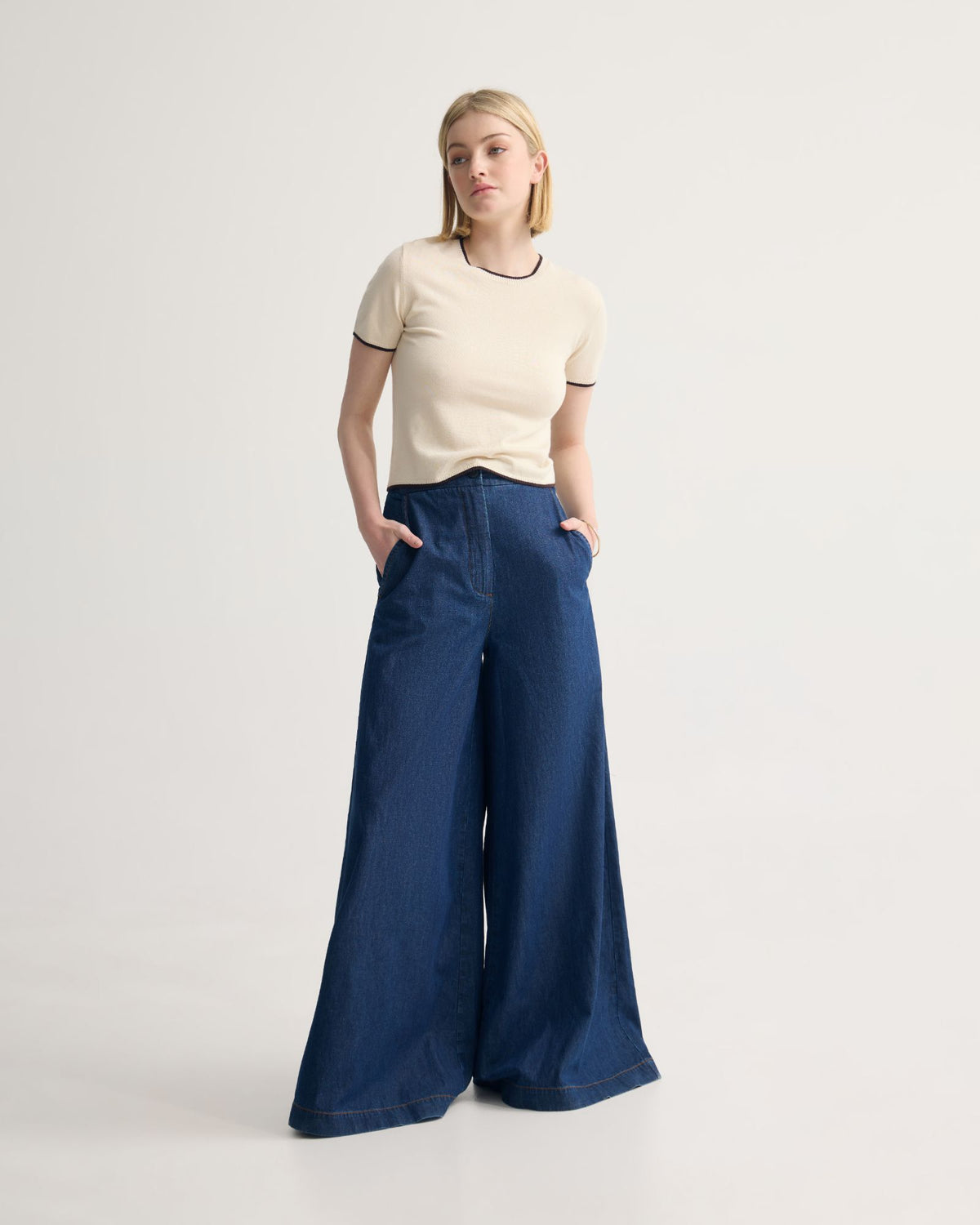 Indra Tipping Knit WOMENS KNITWEAR