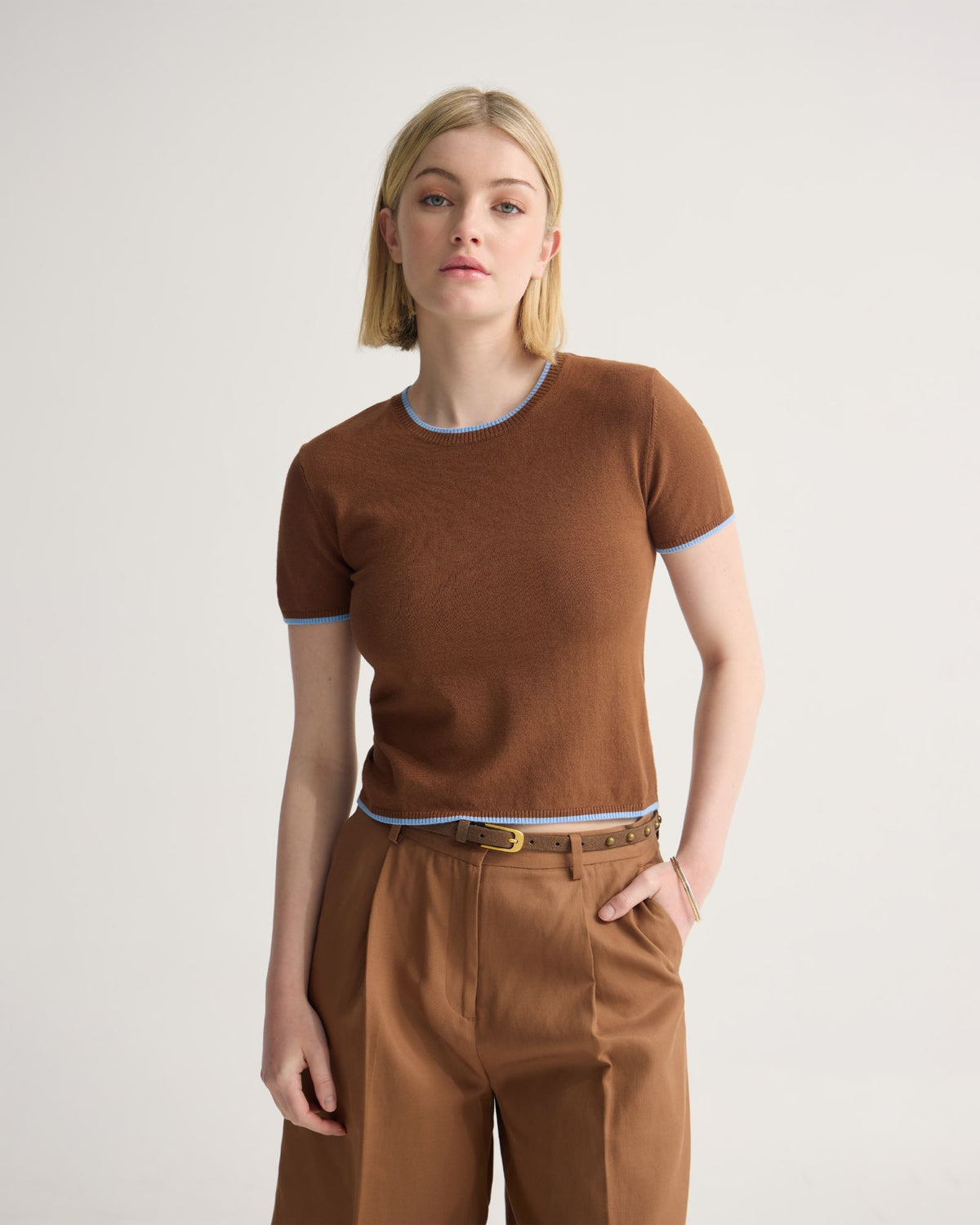 Indra Tipping Knit WOMENS KNITWEAR