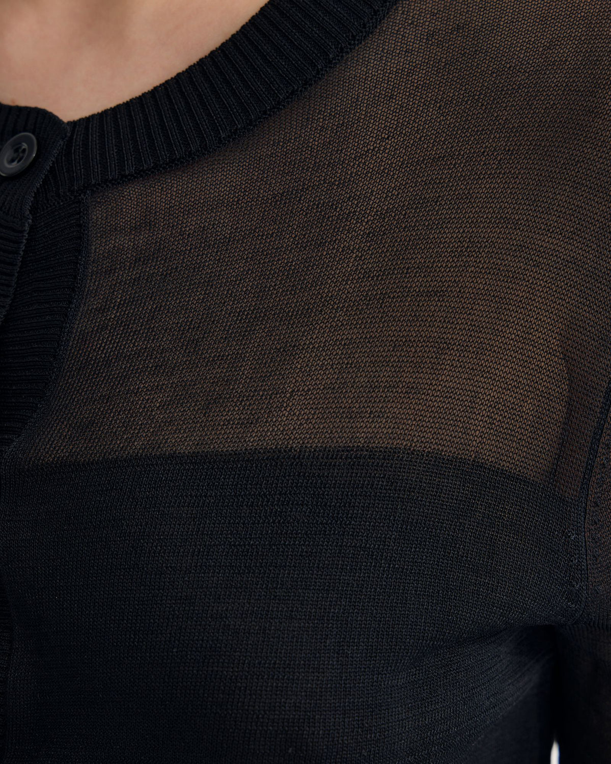 Celina Sheer Panel Cardigan WOMENS KNITWEAR