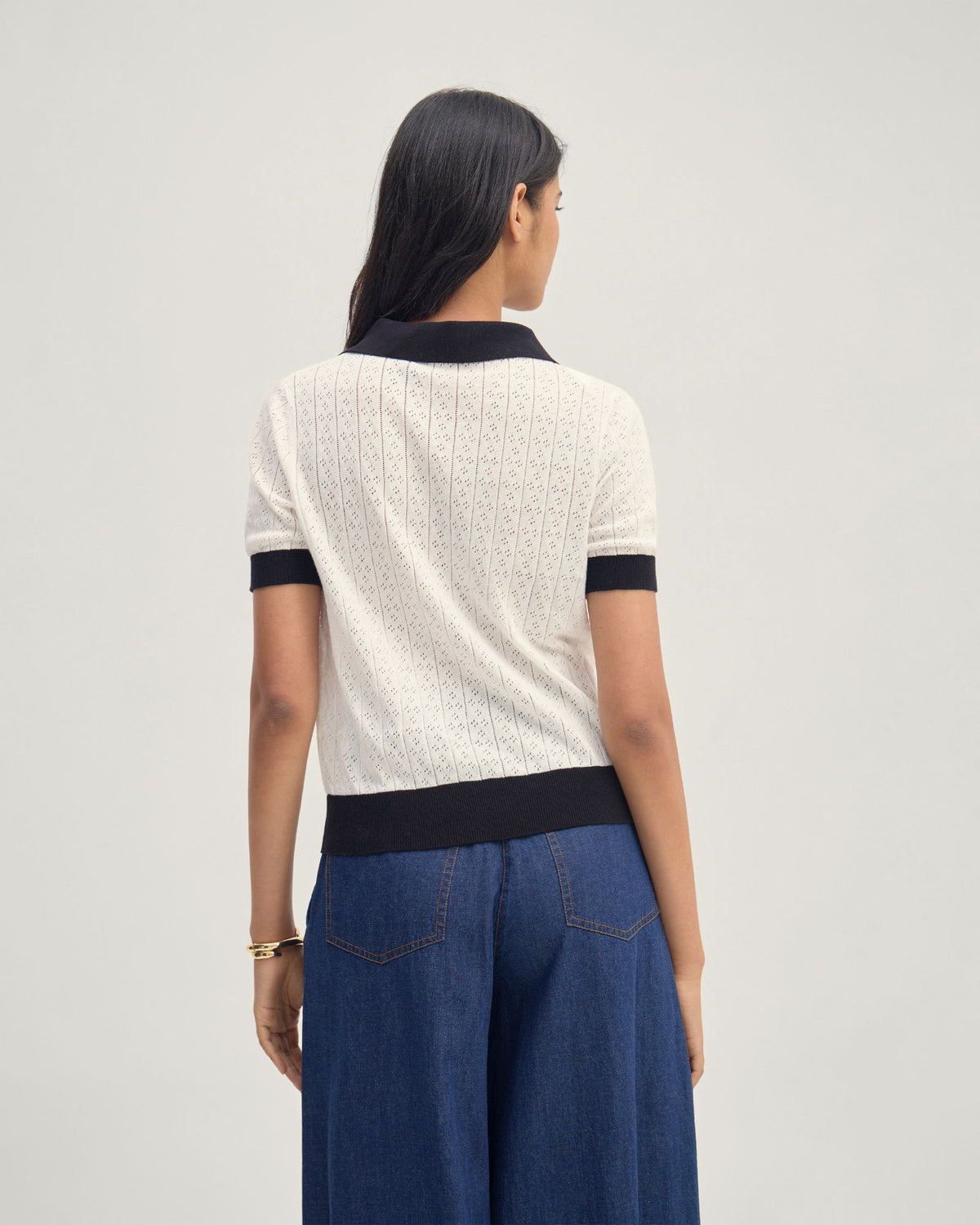 Aimee Pointelle Polo
