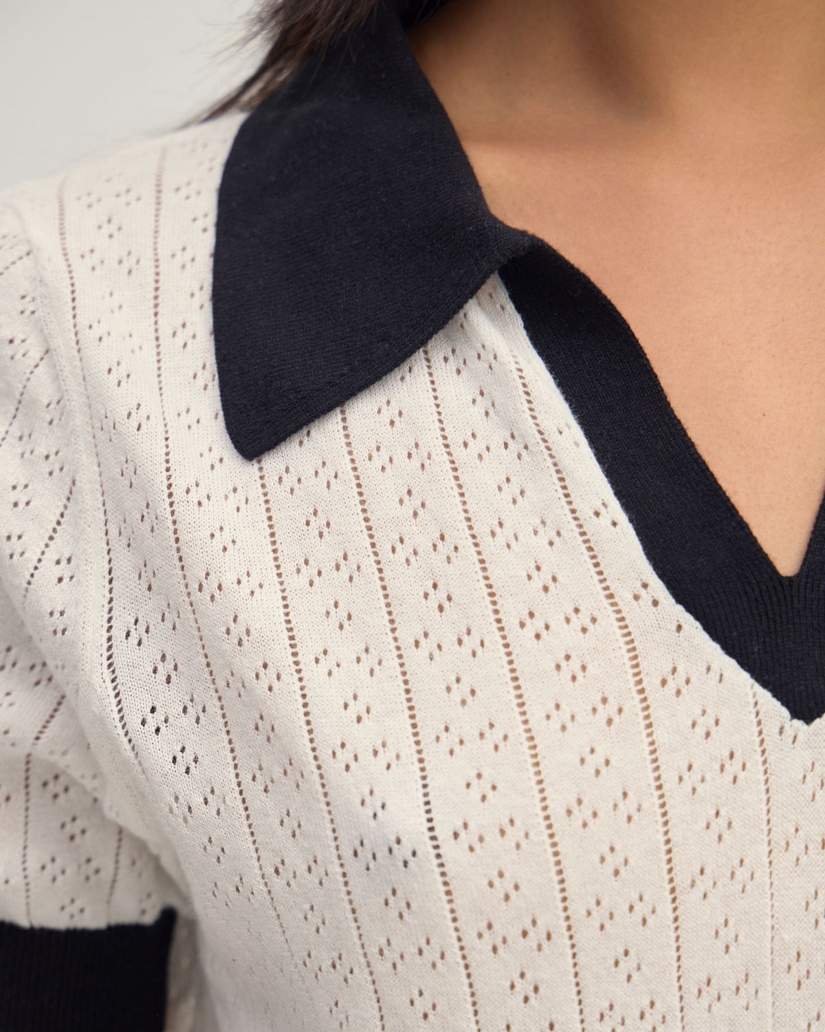 Aimee Pointelle Polo