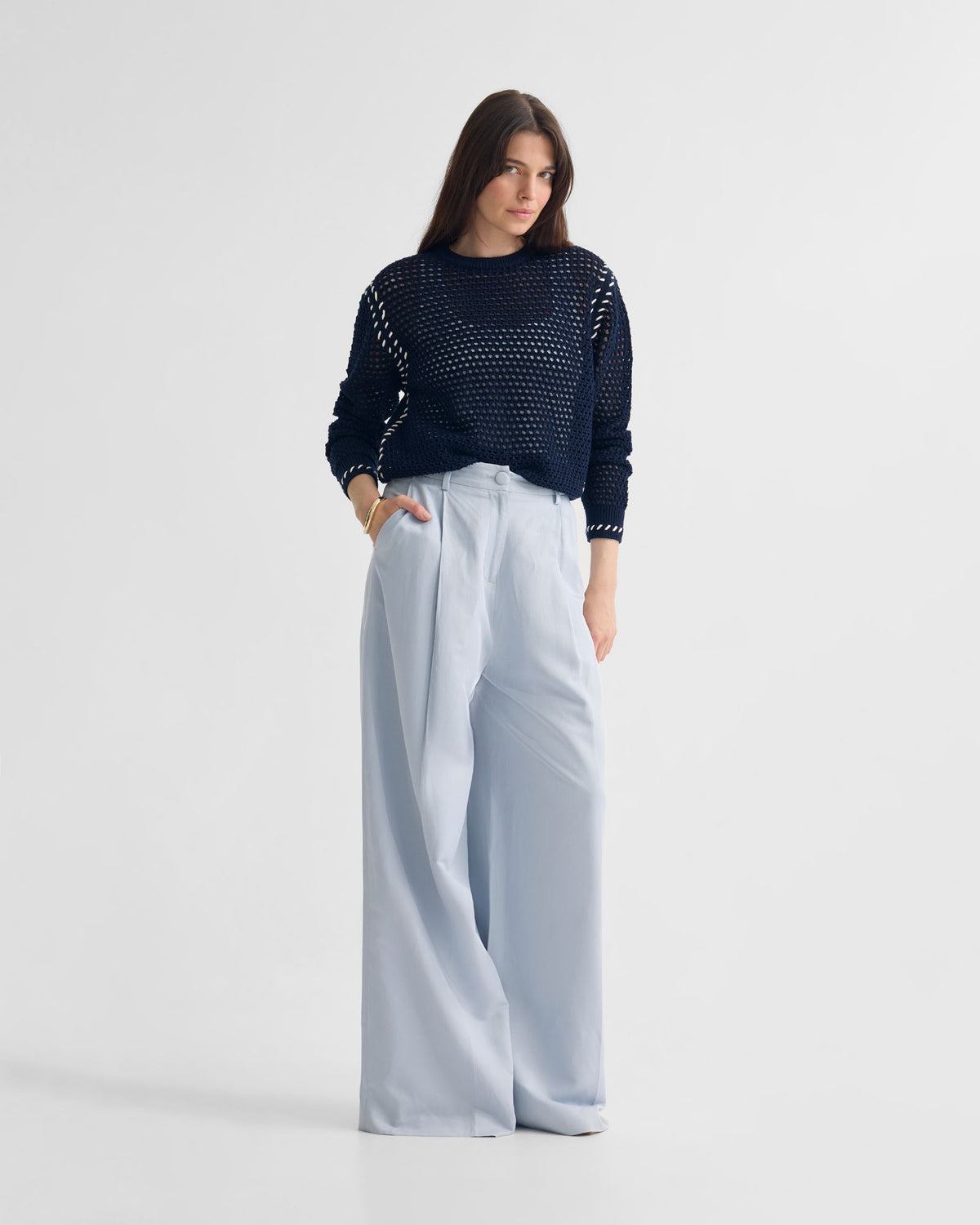 Gaby Cotton Crew Neck WOMENS KNITWEAR