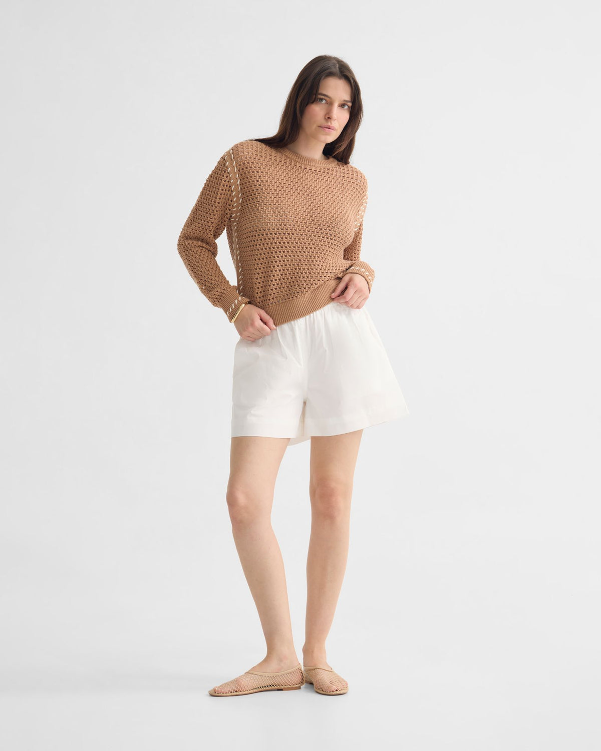 Gaby Cotton Crew Neck WOMENS KNITWEAR