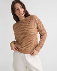 Gaby Cotton Crew Neck WOMENS KNITWEAR