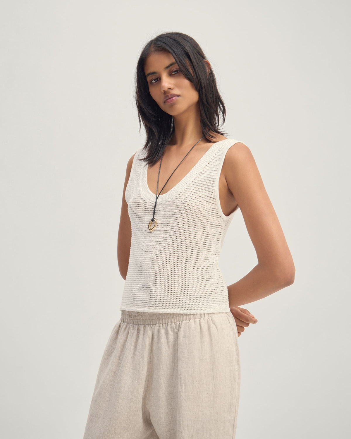 Romy Knitted Tank WOMENS KNITWEAR