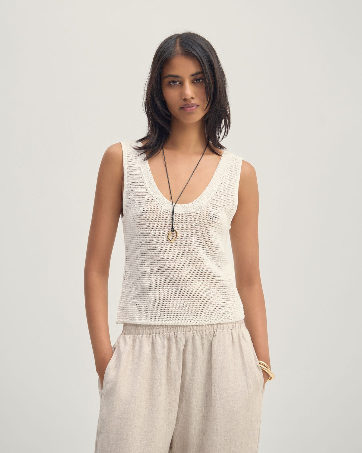 Romy Knitted Tank WOMENS KNITWEAR