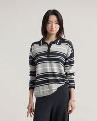 Pip Striped Polo Knit WOMENS KNITWEAR