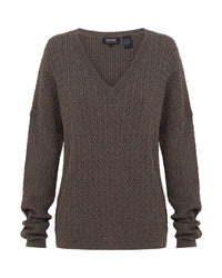 Drew Cable V-Neck Knit WOMENS KNITWEAR