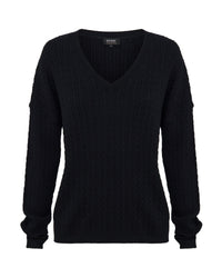 Drew Cable V-Neck Knit WOMENS KNITWEAR
