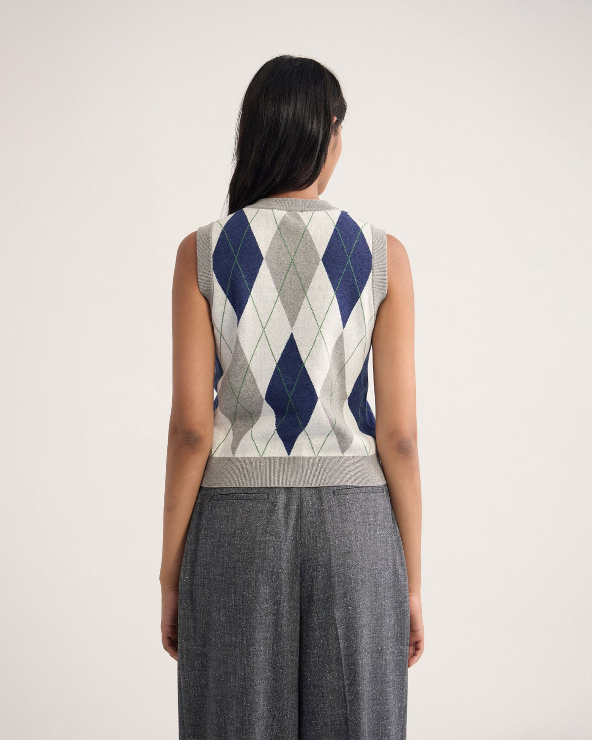 Carina Argyle Vest WOMENS KNITWEAR