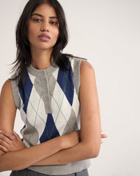 Carina Argyle Vest WOMENS KNITWEAR