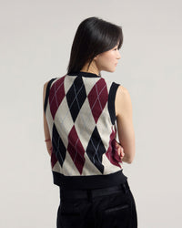 Carina Argyle Vest WOMENS KNITWEAR