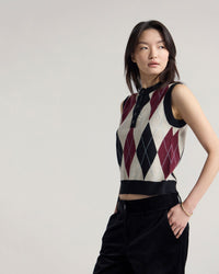 Carina Argyle Vest WOMENS KNITWEAR