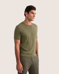 Theodore Crew Neck Knitted T-Shirt MENS KNITWEAR