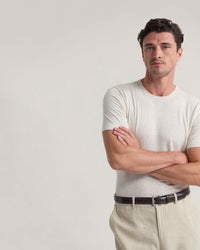 Theodore Crew Neck Knitted T-Shirt MENS KNITWEAR